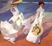 Joaquin Sorolla Walk on the Beach, oil painting picture wholesale